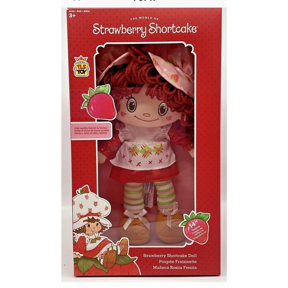 New Strawberry Shortcake Rag Doll The World of Strawberry Shortcake 14 Inch Doll